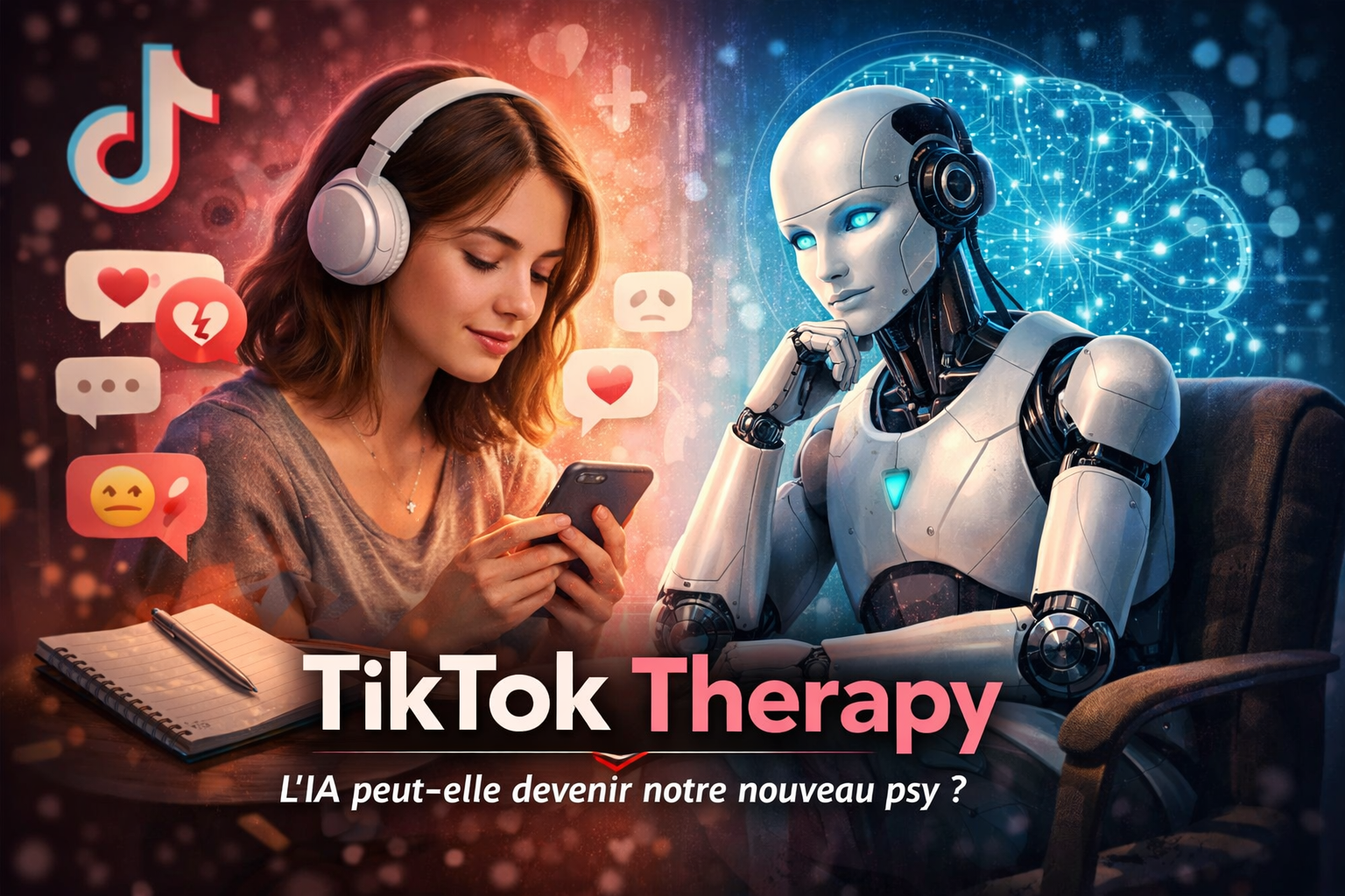 Lire la suite à propos de l’article TikTok Therapy : l’IA peut-elle devenir notre nouveau psy ?