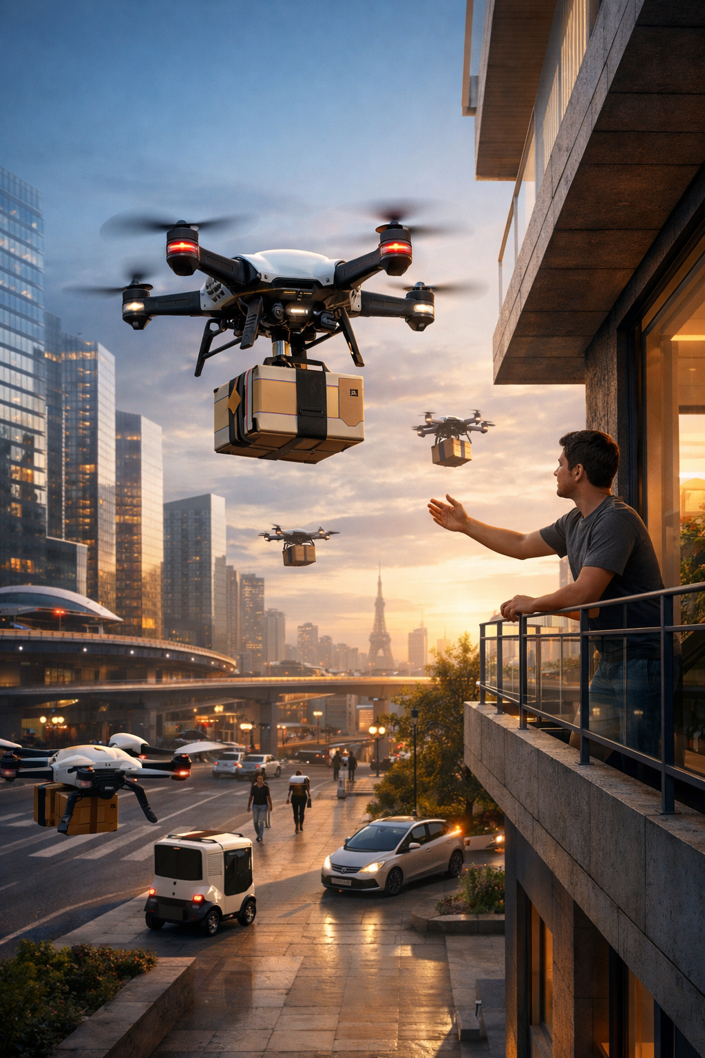 Lire la suite à propos de l’article Livraison par drone, paiement biométrique : 2030 a-t-elle déjà commencé ?