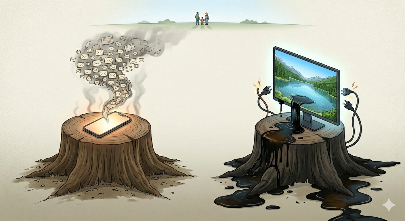 You are currently viewing Pourquoi nos mails et nos séries polluent plus qu’on ne le pense ?