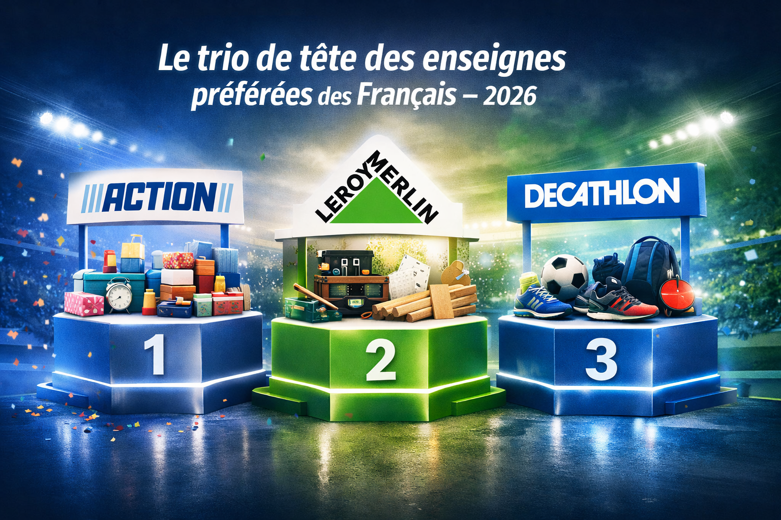 You are currently viewing Action, Leroy Merlin et Decathlon : le trio de tête des enseignes préférées des Français en 2026