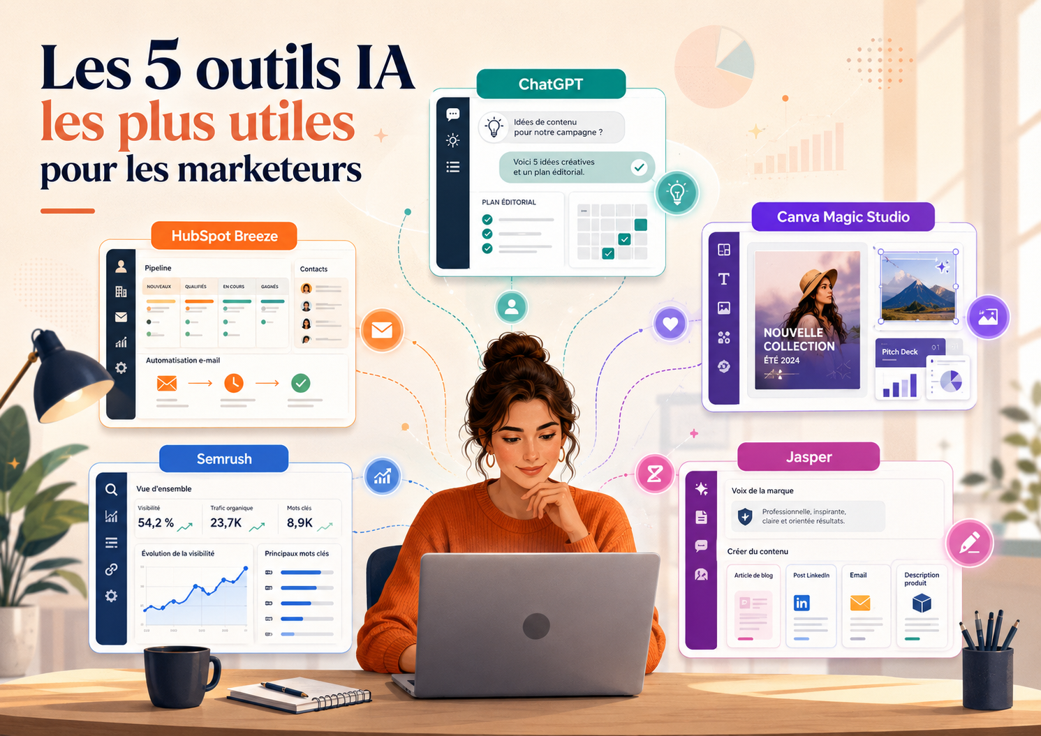 You are currently viewing Les outils IA à connaître pour optimiser sa stratégie marketing